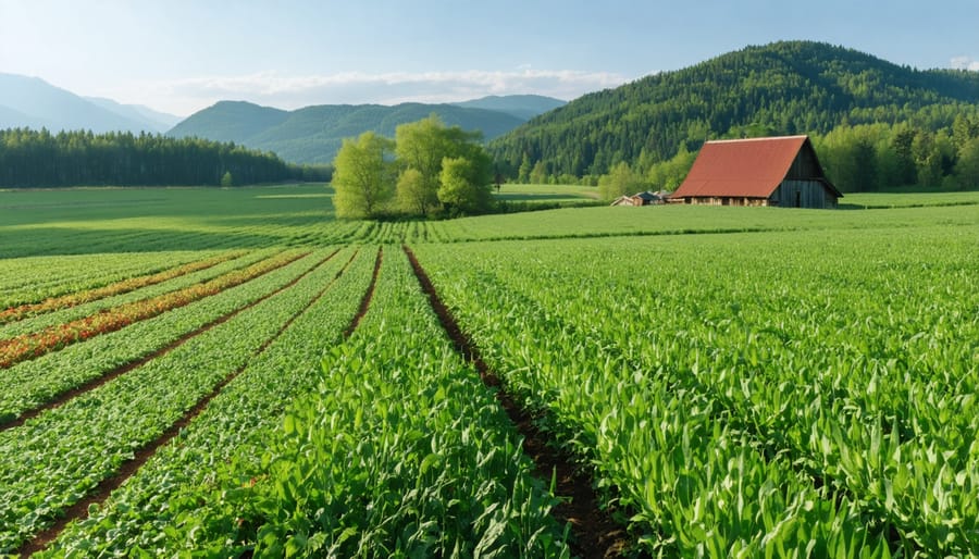 A Canadian farm showcasing sustainable agricultural practices